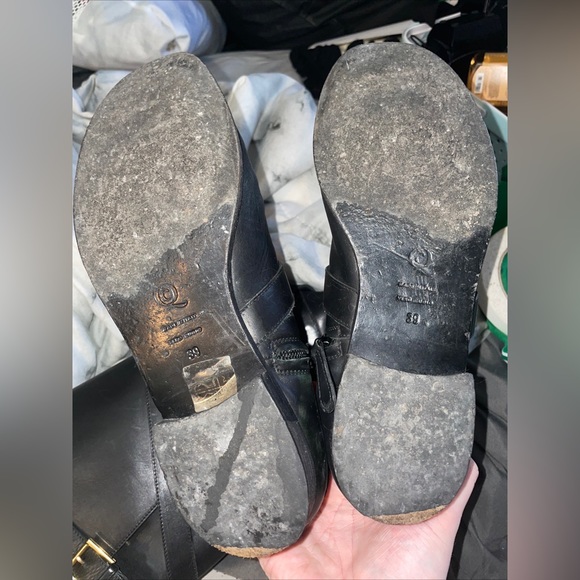 Alexander McQueen Knee Hifh Leather Riding Boots - Picture 4 of 6